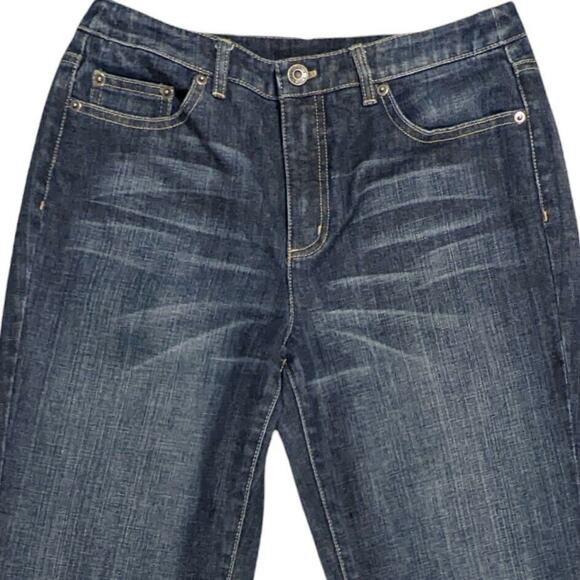 Talbots Straight Leg Jeans Women Size 6 Petites Stretch Inseam 29" Mid-Rise - Picture 3 of 10